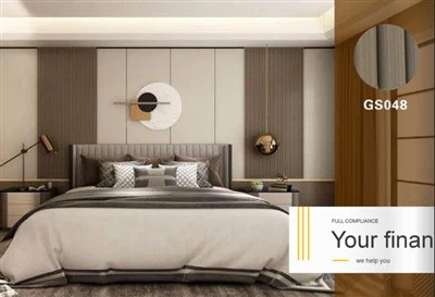 木製パネルの内部スラット壁の設計